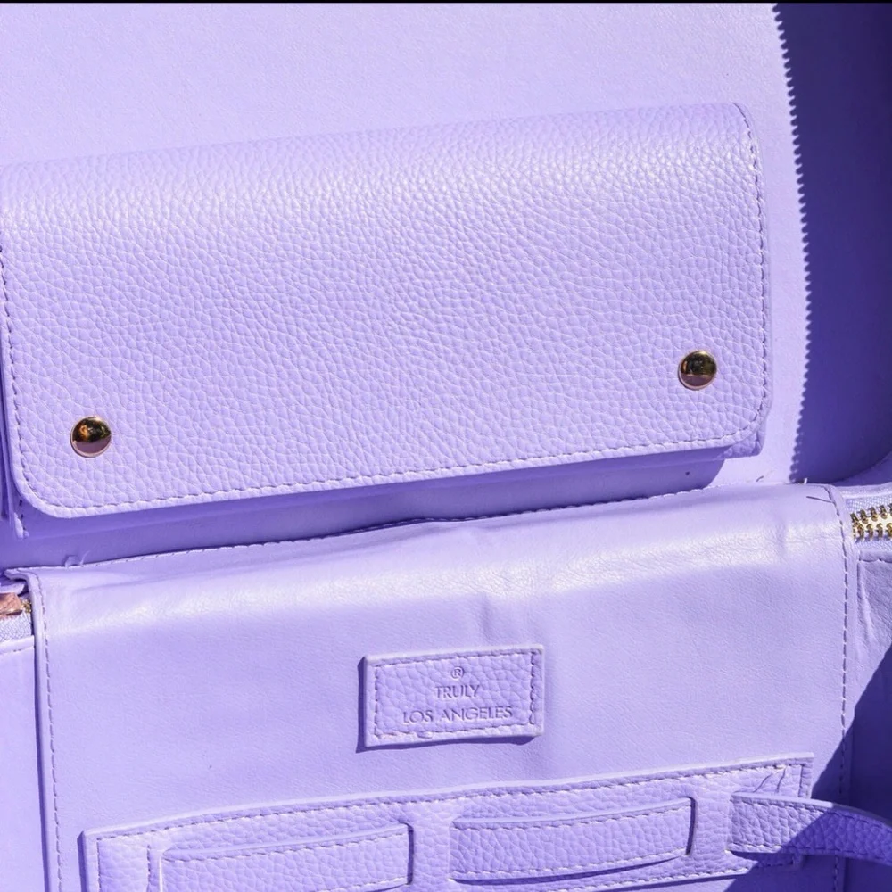 NEW Truly Amalfi Luxury Travel Trunk Purple/Gold